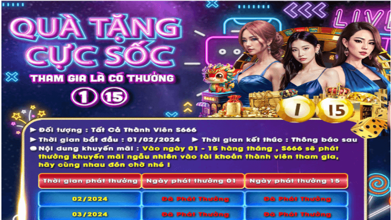 có nhiều chương trình khuyến mãi s666